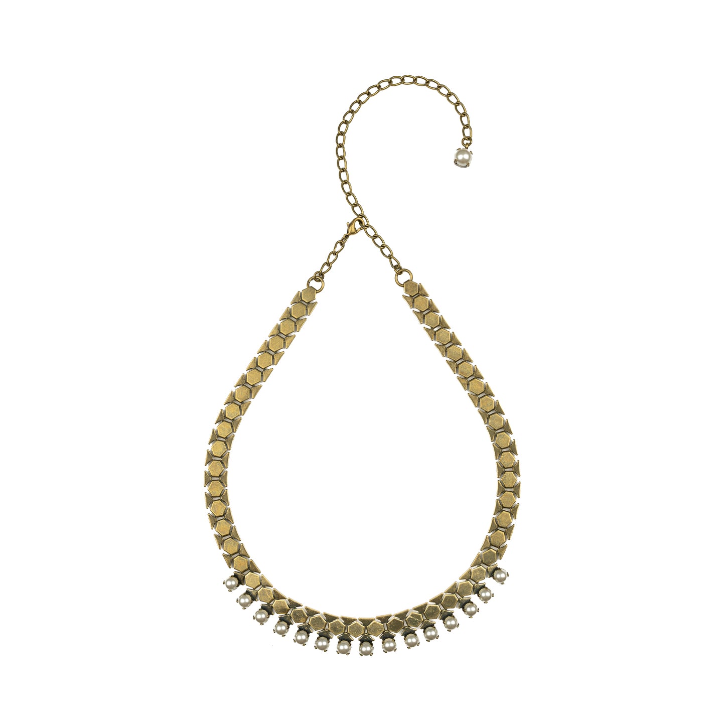Dylan - Pearl - Antique Brass
