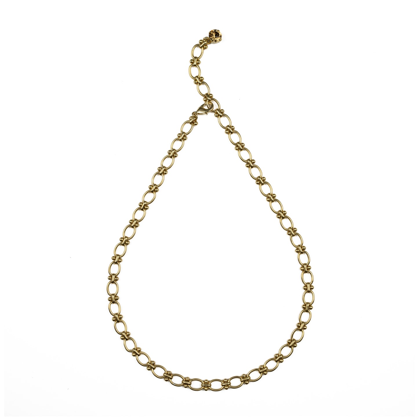 Anchor Chain - Topaz - Gold Matte