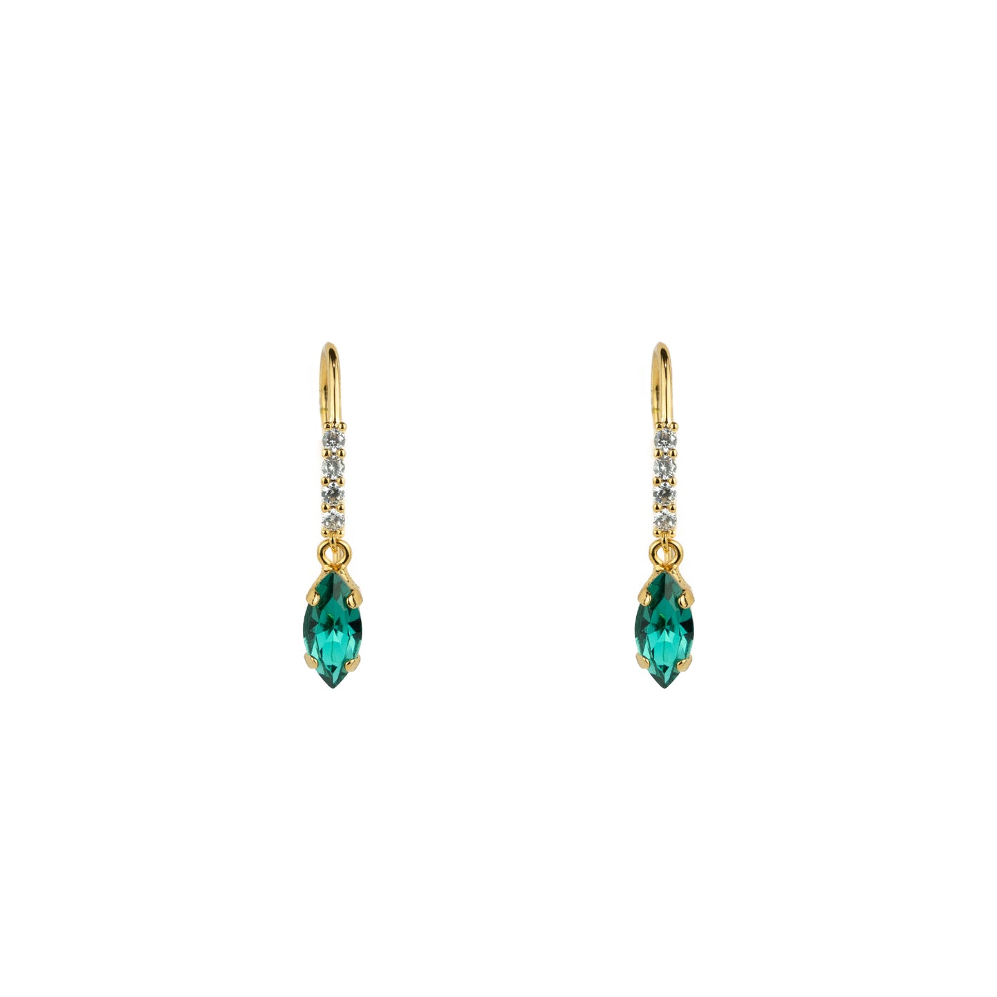 Astrid Crystal Loops - Emerald
