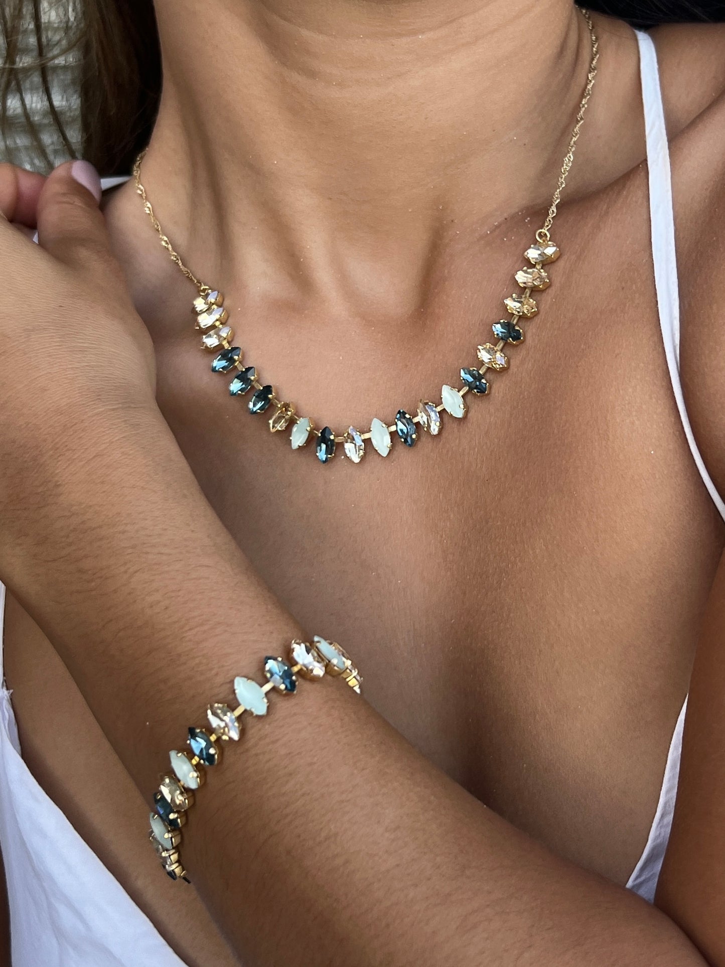 Astrid Chain - Denim Blue