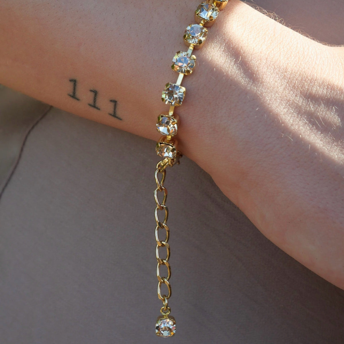 Aurora Mini Rocks Bracelet - Lotus Pink - Soft Gold