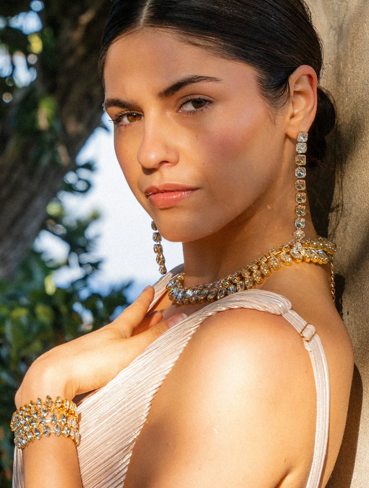 Lex - Champagne & Crystal - Gold Plated