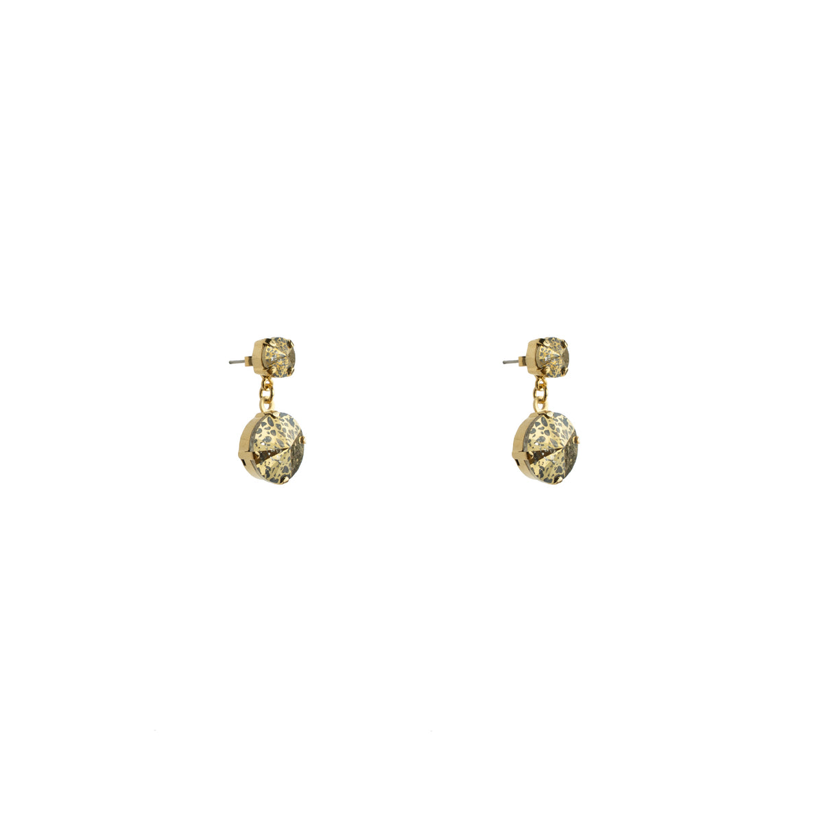 Aurora Rocks Amplified Earrings - Gold Patina - Gold