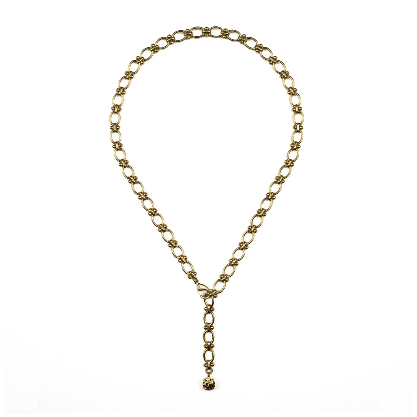 Anchor Chain - Topaz - Gold Matte
