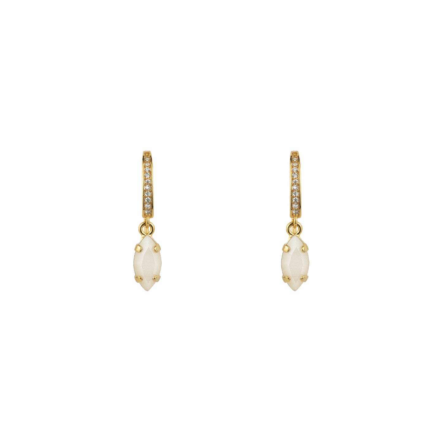 Astrid Crystal Loops - Opaque Almost Pink