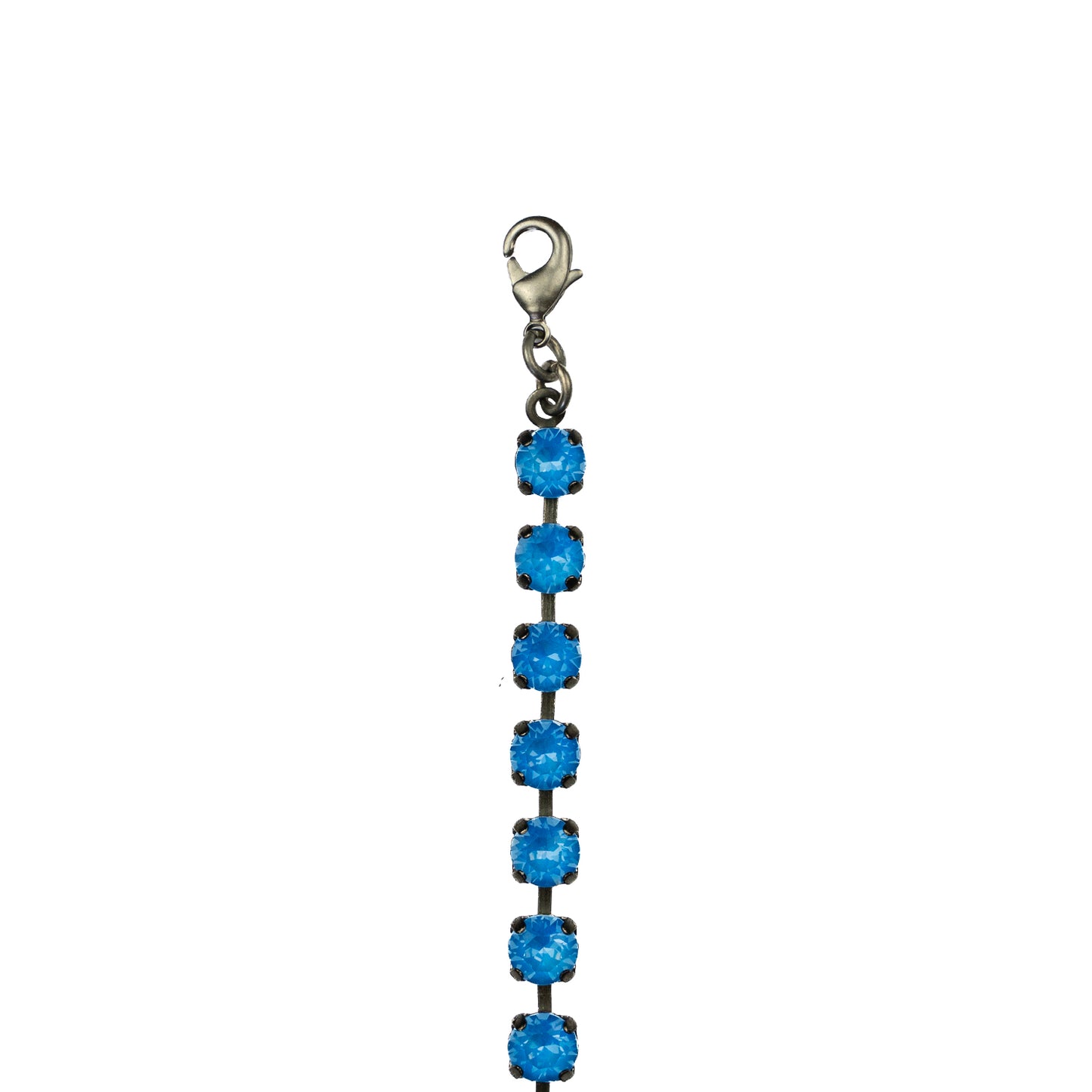 Aurora Mini Rocks Bracelet - Crystal Electric Blue - Antique Silver