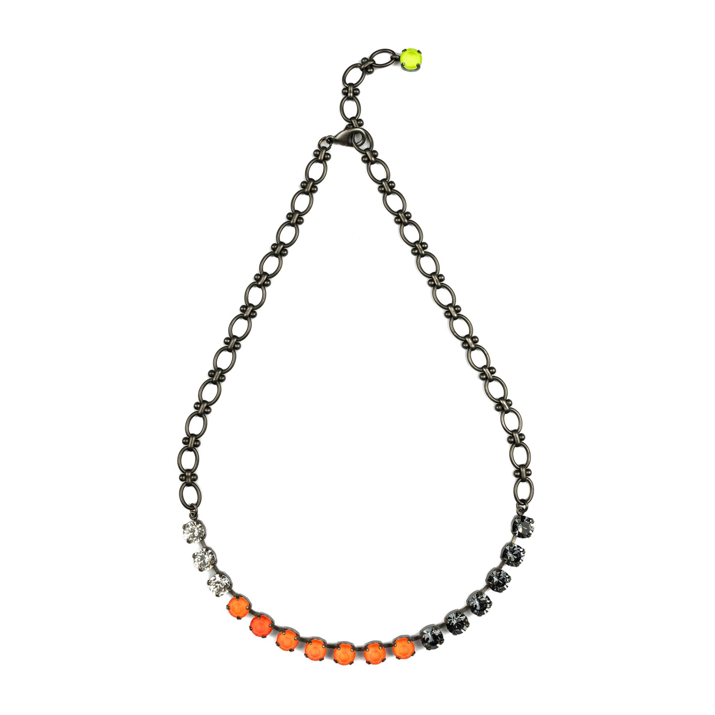 Aurora Anchor Necklace - Electric Orange