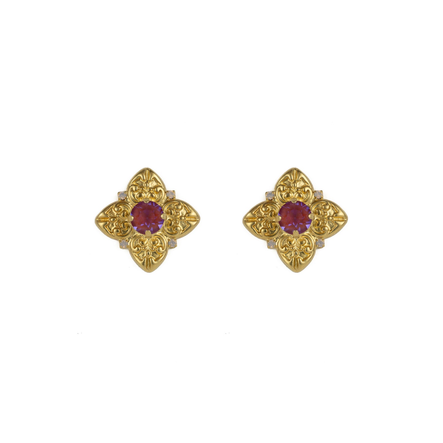 Amalfi Studs - Lotus Pink