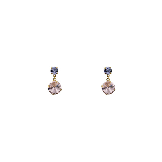 Aurora Rocks Amplified Earrings - Lilac - Gold