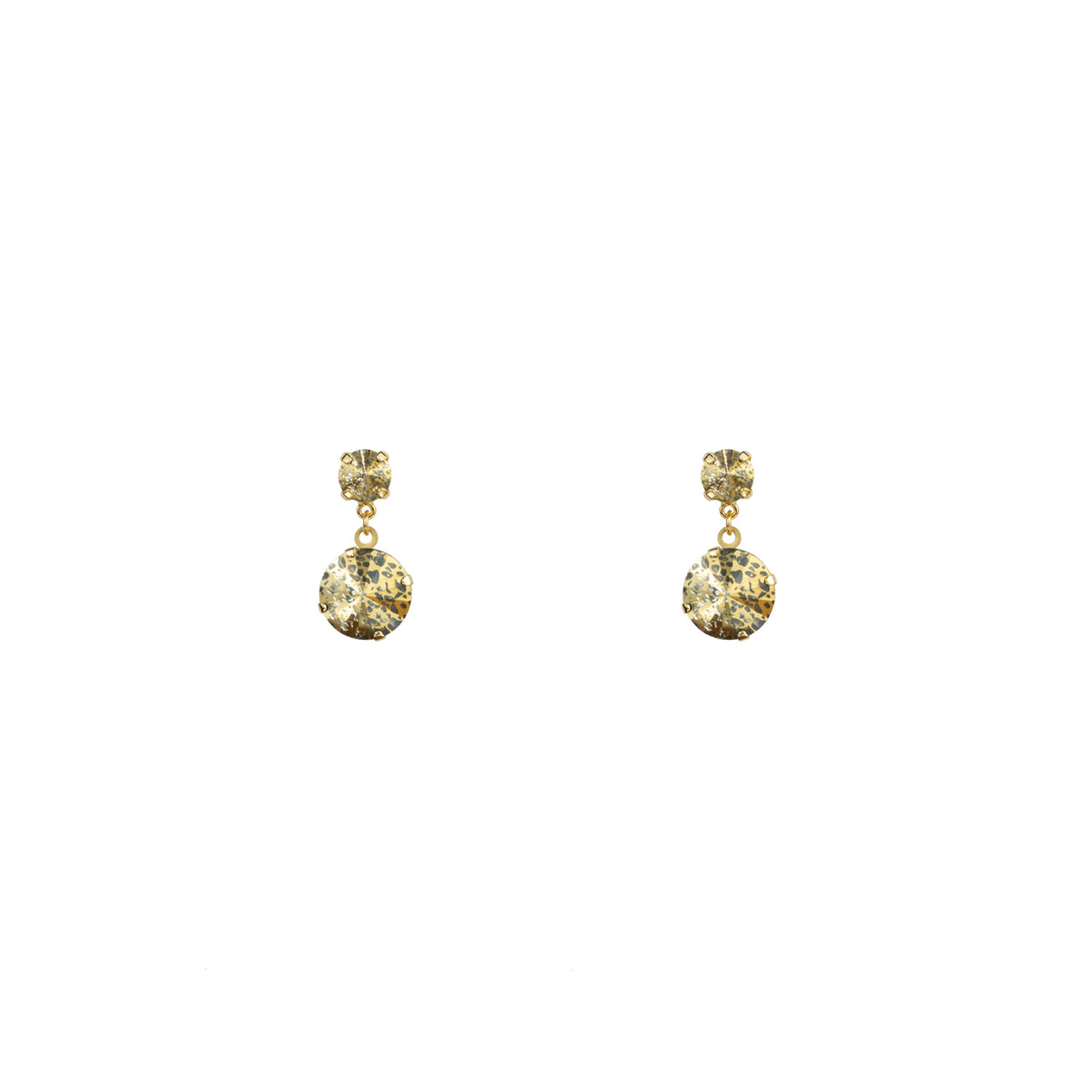 Aurora Rocks Amplified Earrings - Gold Patina - Gold