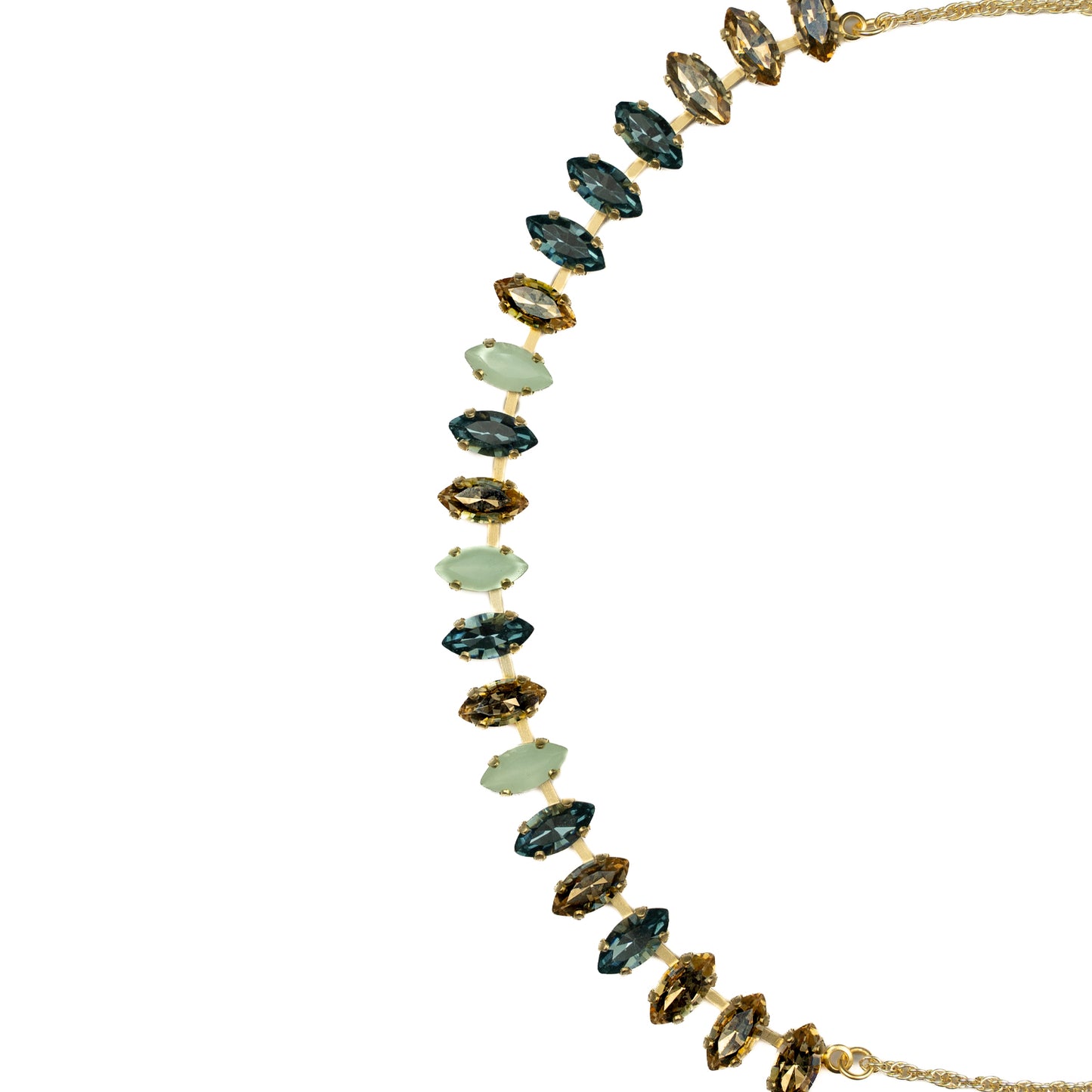 Astrid Chain Necklace - Denim Blue