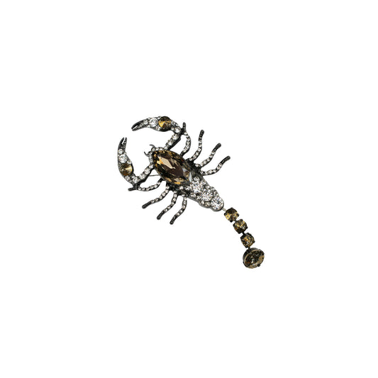 Scorpion Brooch - Gold Patina