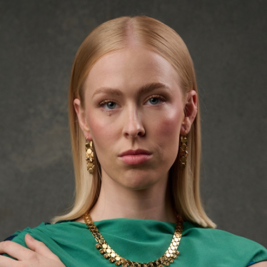 Dylan Earrings - Jet - Bronze Matte