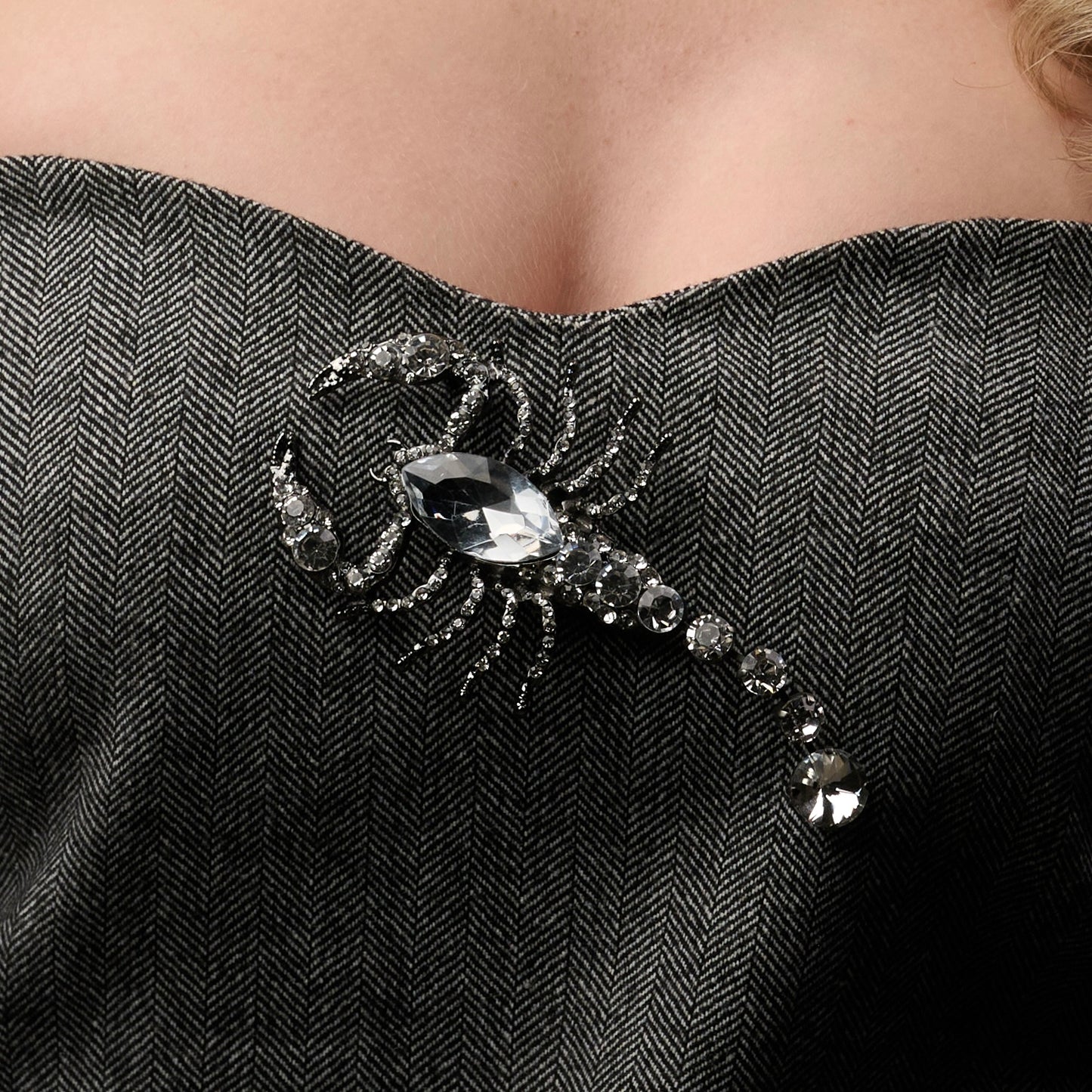 Scorpion Brooch - Crystal