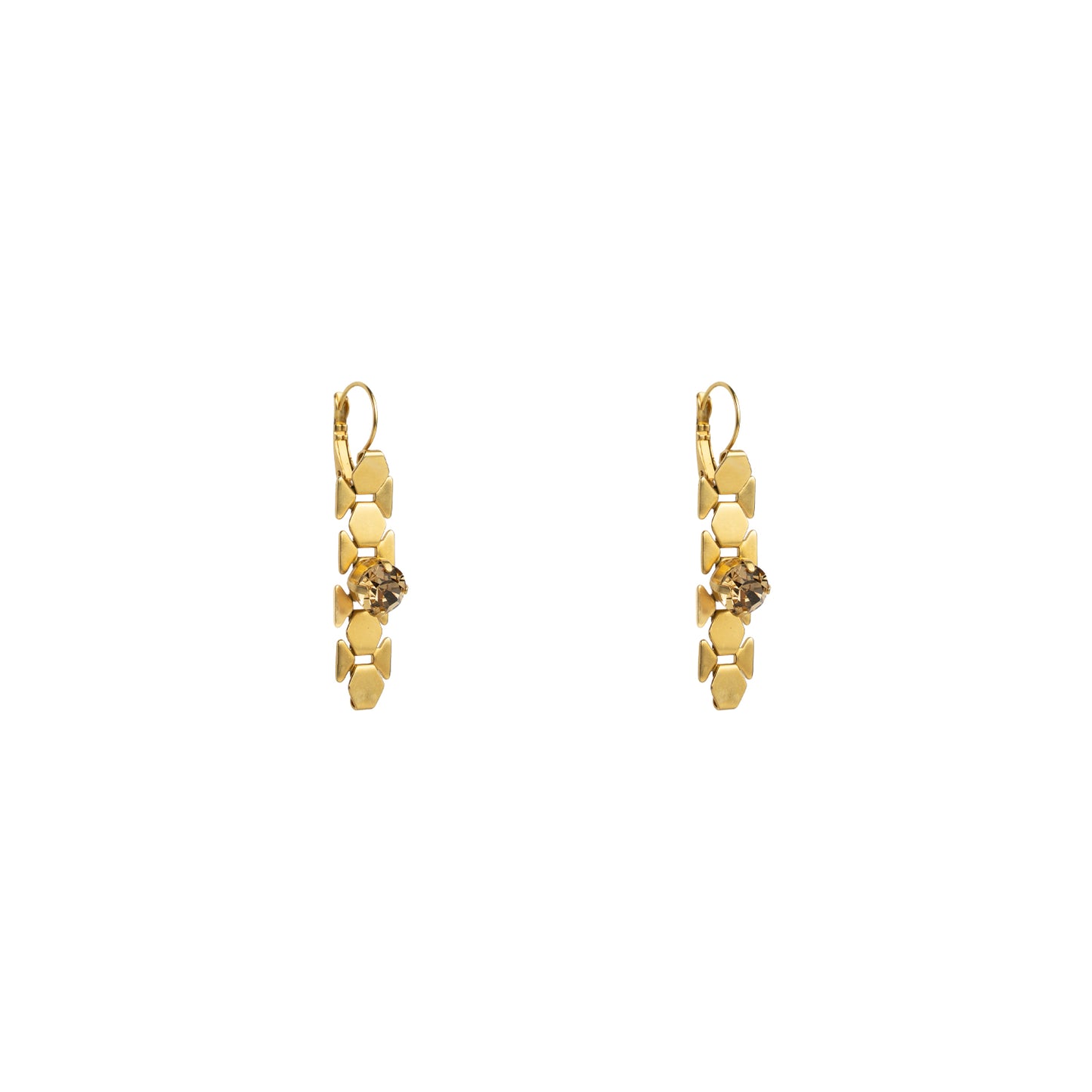 Dylan Earrings - Topaz - Bronze Matte