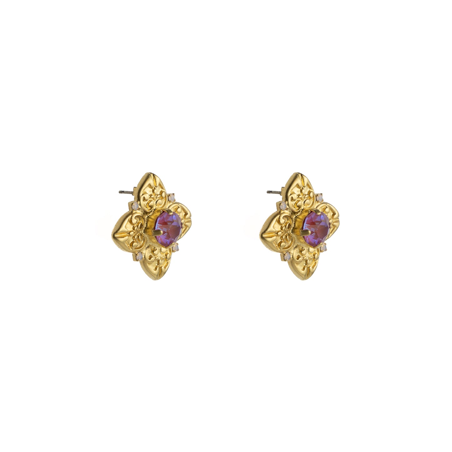 Amalfi Studs - Lotus Pink