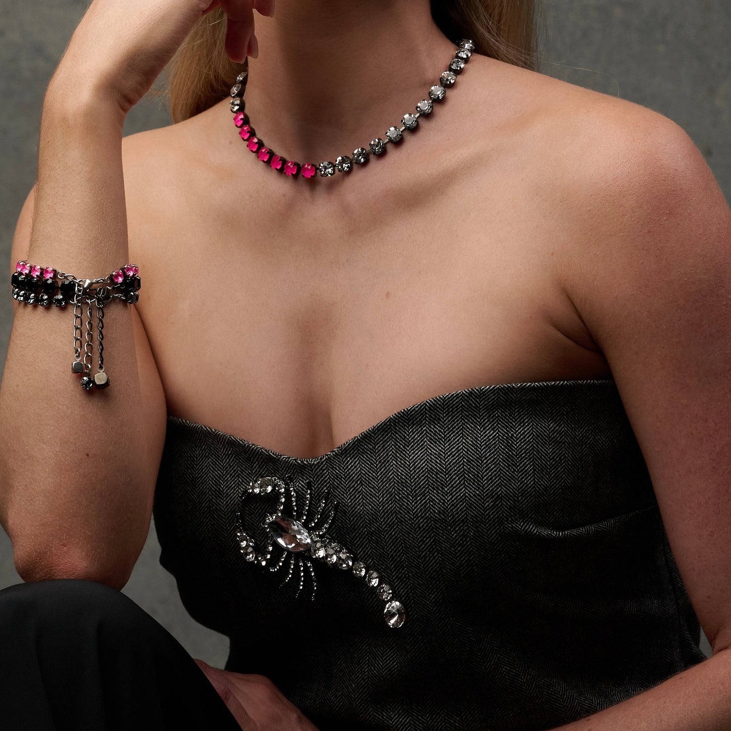 Scorpion Brooch - Crystal