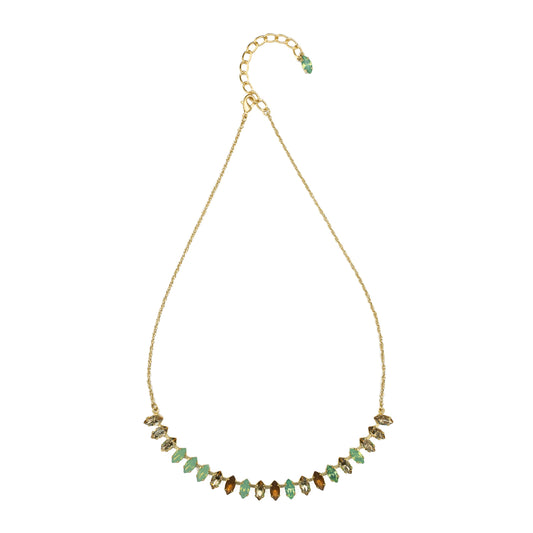 Astrid Chain Necklace - Green Opal