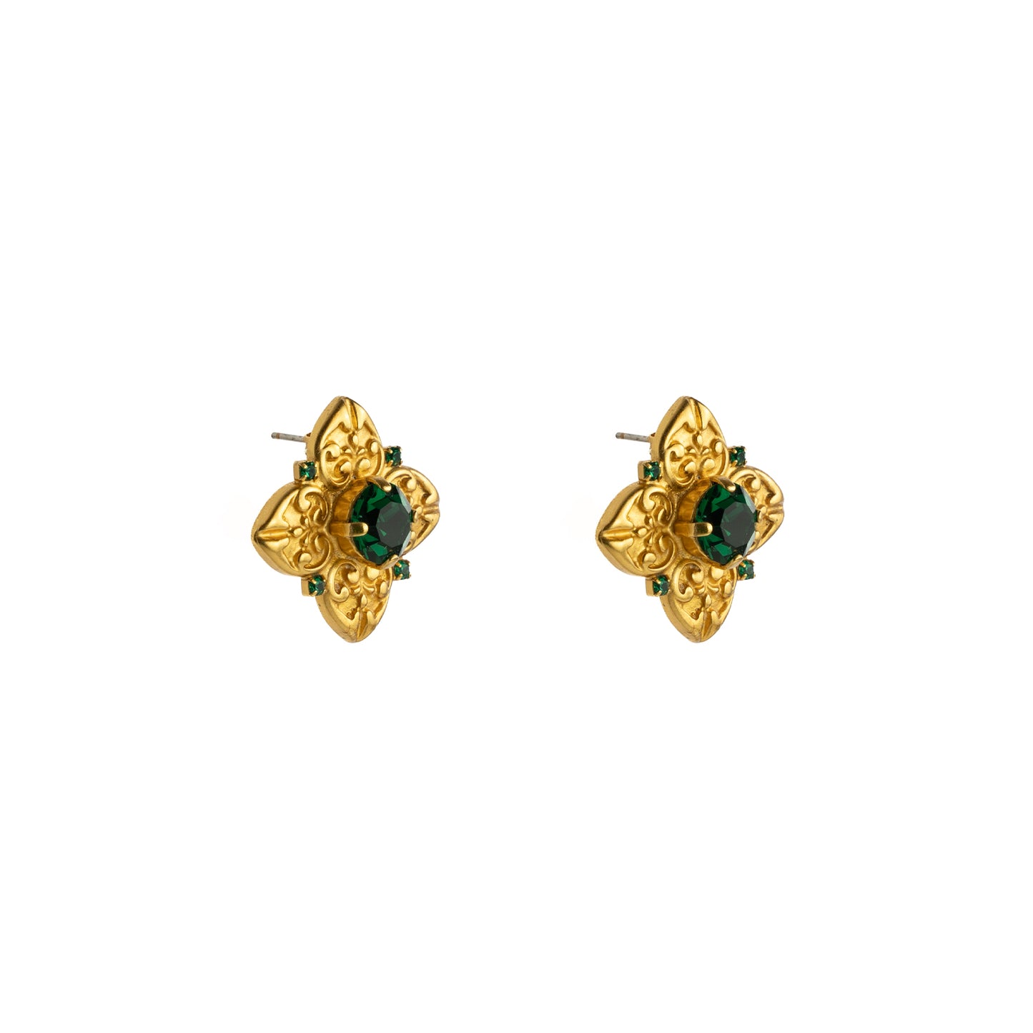 Amalfi Studs - Emerald