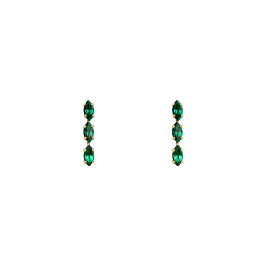 Astrid Earrings - Emerald
