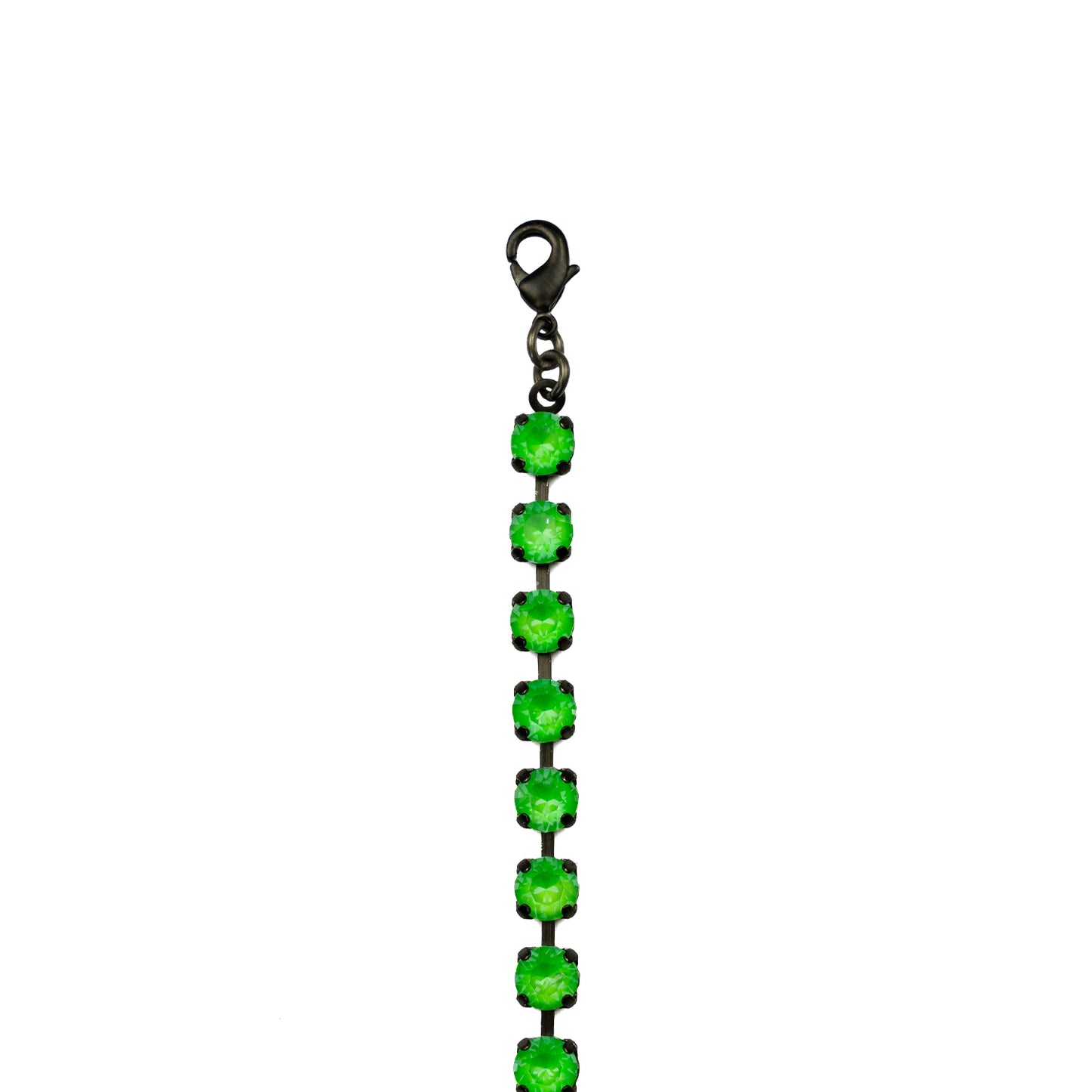 Aurora Mini Rocks Bracelet - Crystal Electric Green - Black Matte