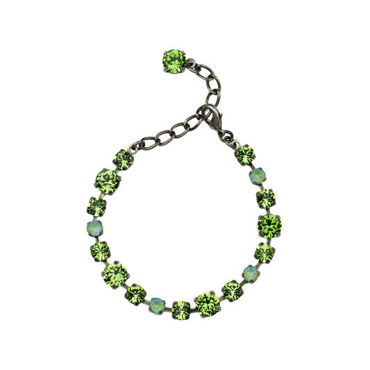 Aurora Rocks Multi Bracelet - Peridot - Antique Silver