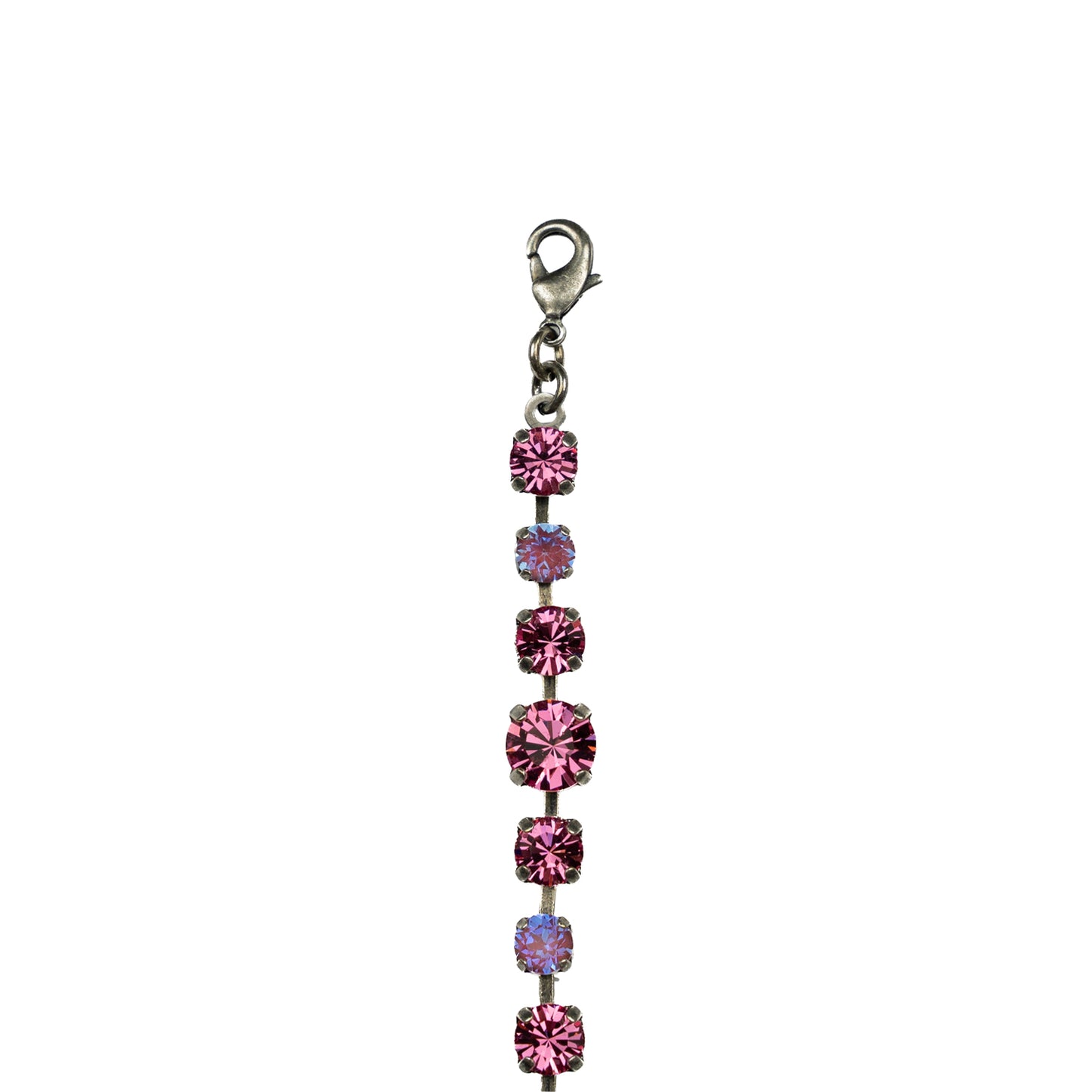 Aurora Rocks Multi Bracelet - Rose - Antique Silver