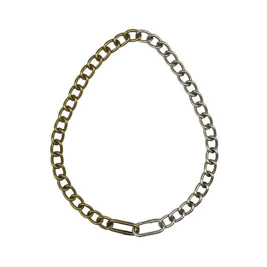 Leni Chunky Chain - Necklace/Bag Strap - Antique Brass/Antique Silver