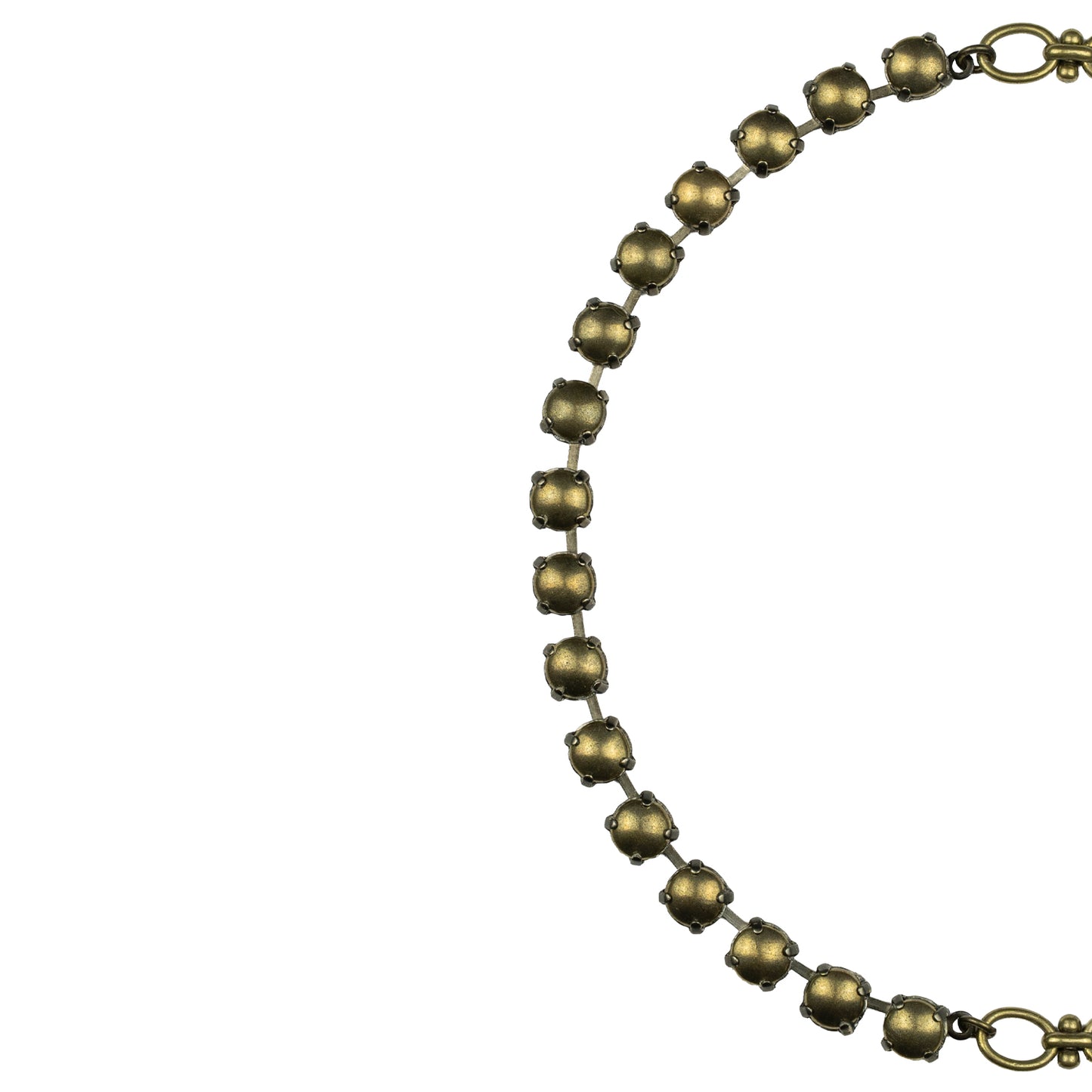 Anchor Metal Rocks Necklace - Antique Brass