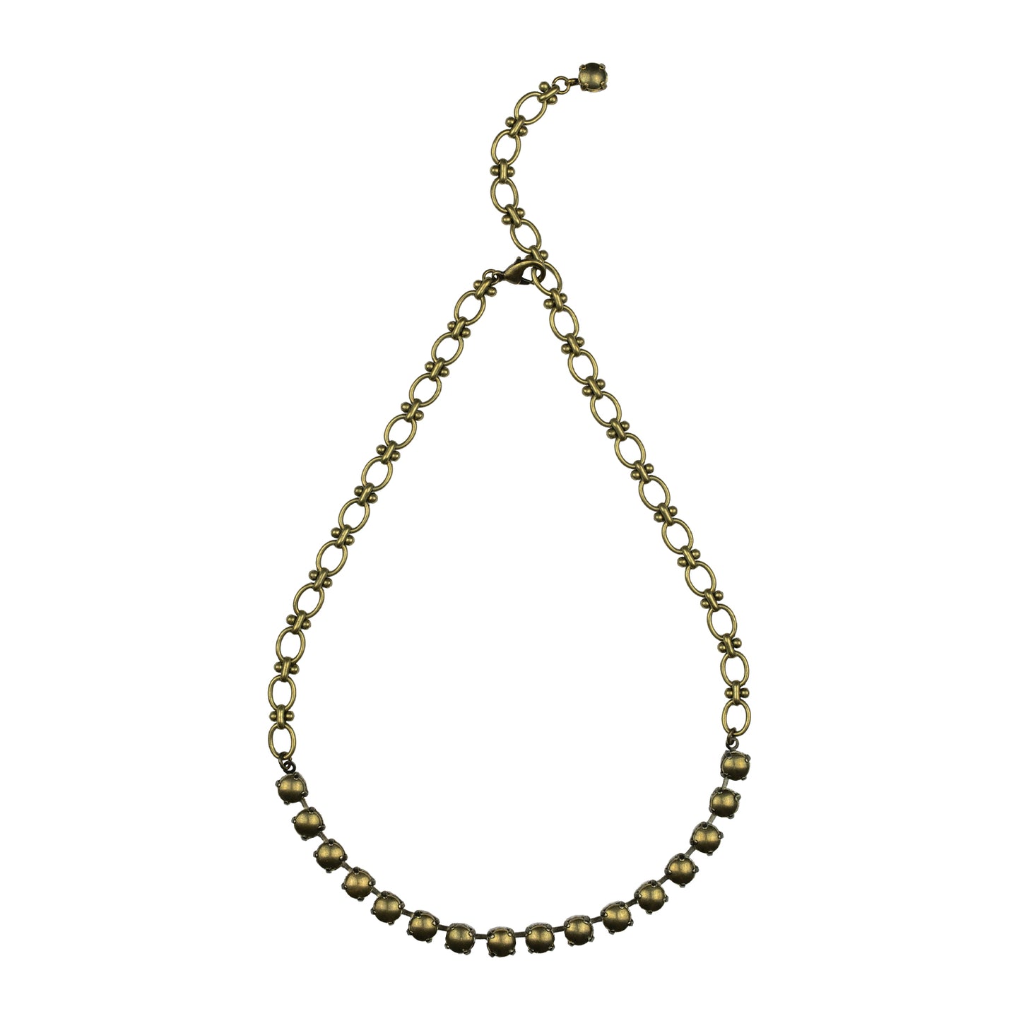 Anchor Metal Rocks Necklace - Antique Brass
