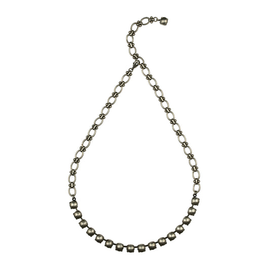 Anchor Metal Rocks Necklace - Antique Silver