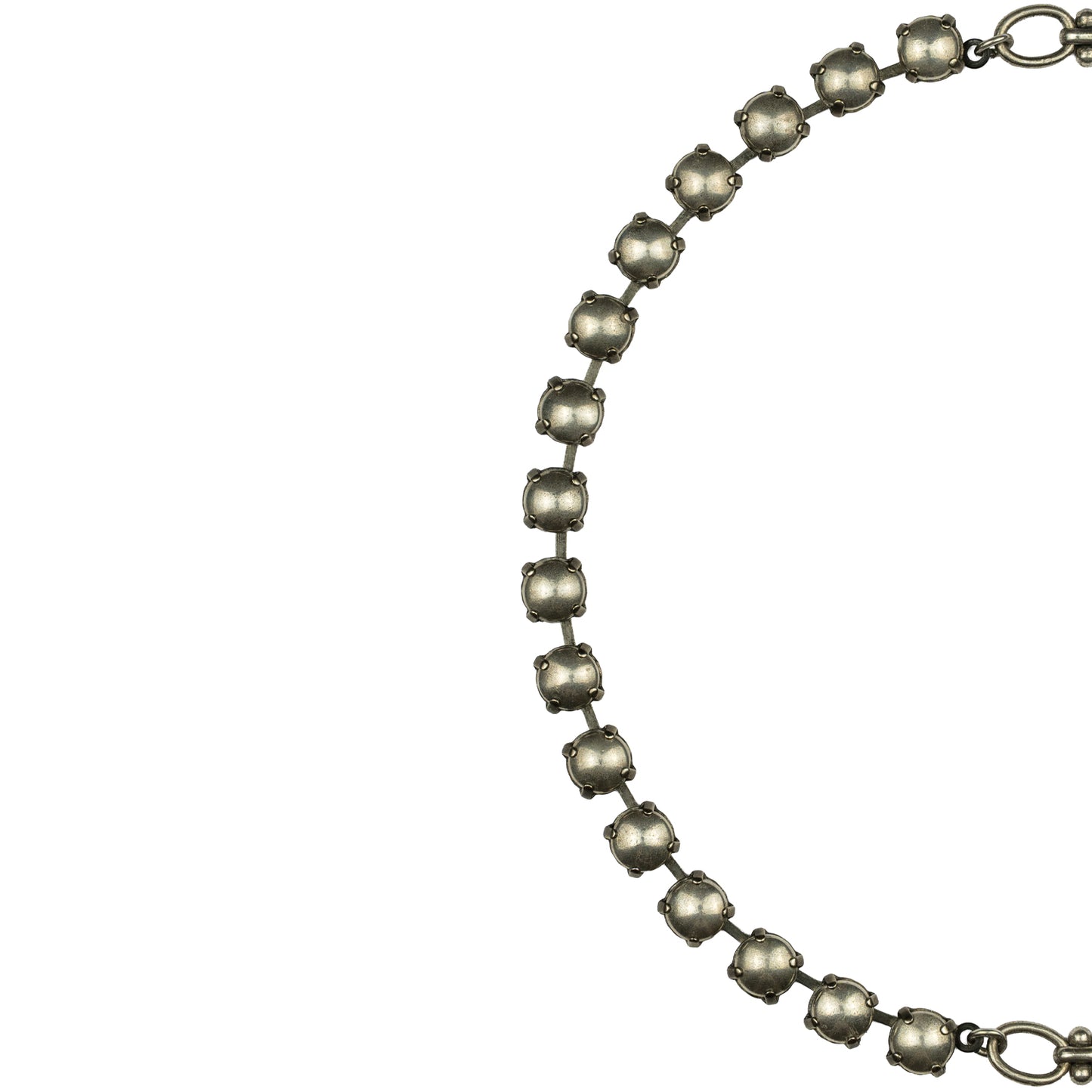 Anchor Metal Rocks Necklace - Antique Silver