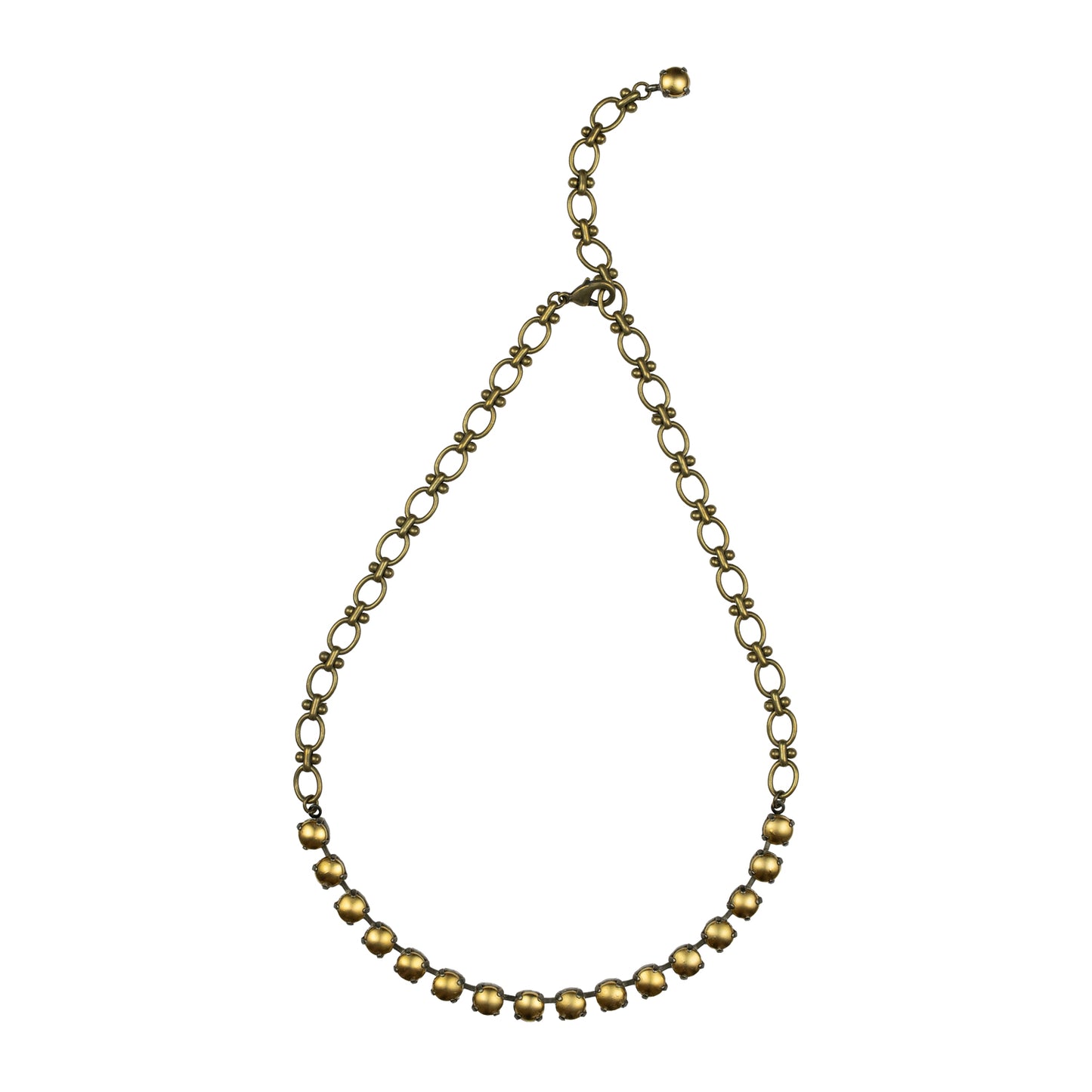 Anchor Metal Rocks Necklace - Bronze Matte