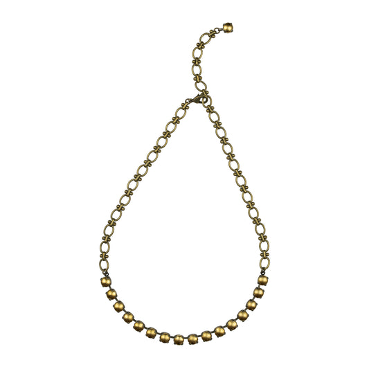 Anchor Metal Rocks Necklace - Bronze Matte