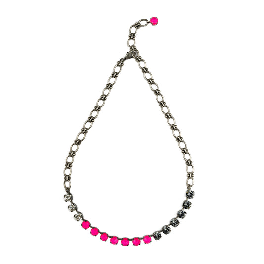 Aurora Anchor Necklace - Electric Pink