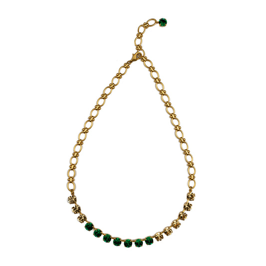 Aurora Anchor Necklace - Emerald