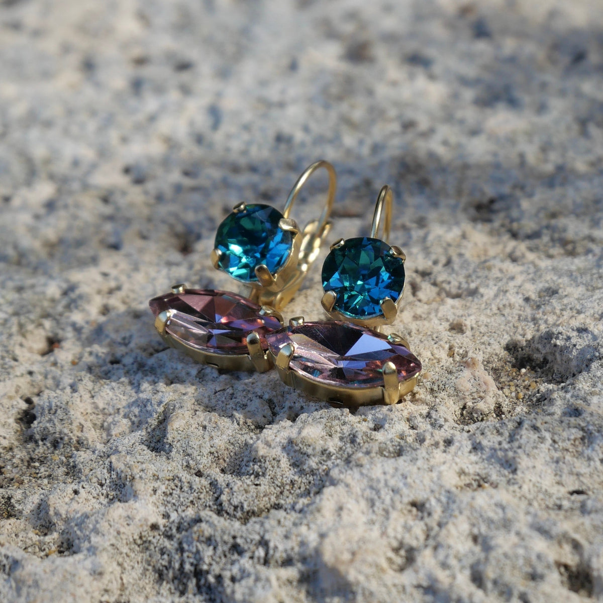 Stella Rose - Lilac & Aqua - Gold Matte