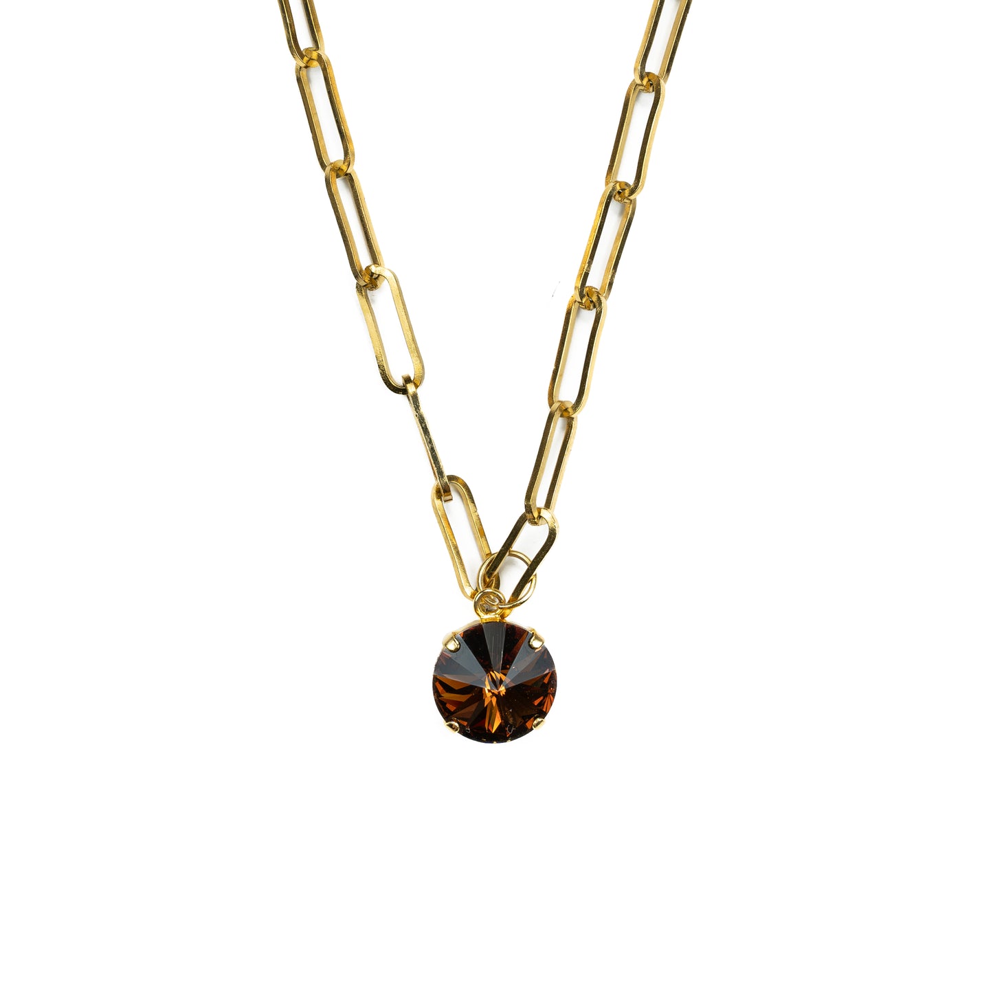 Rock Pendant - Dark Topaz