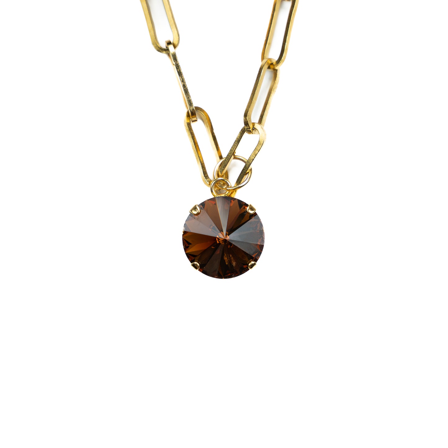 Rock Pendant - Dark Topaz