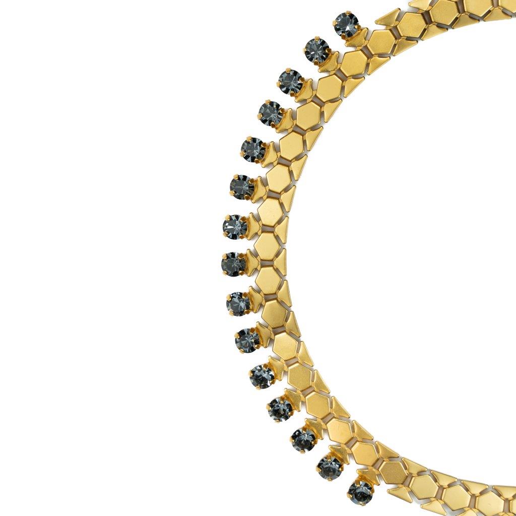 Dylan Necklace - Charcoal - Bronze Matte