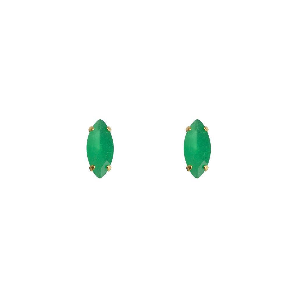Stella Studs - Opaque Green