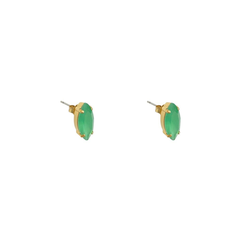 Stella Studs - Opaque Green