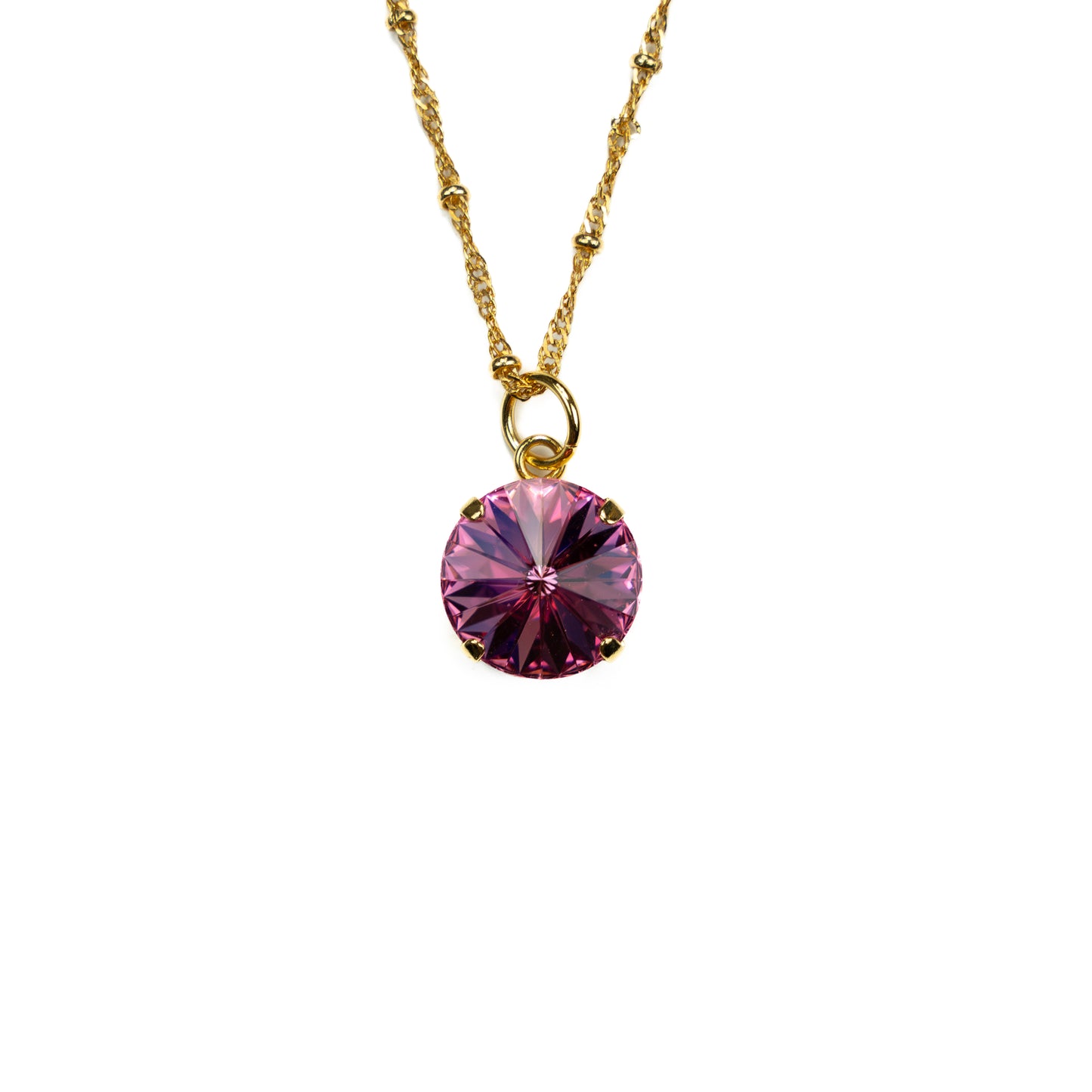 Rock Pendant - Rose Pink